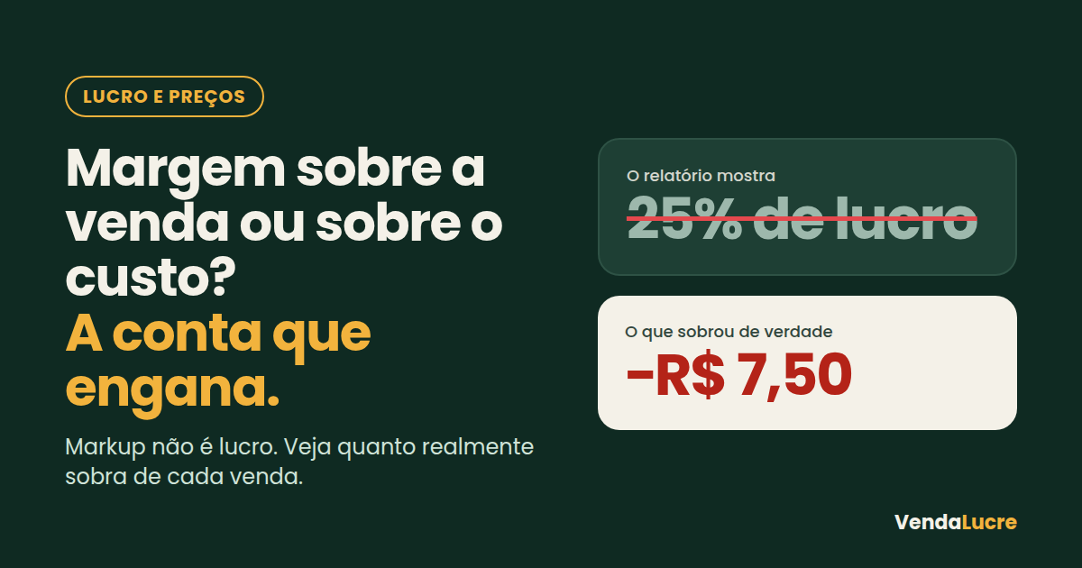 Margem sobre a venda ou sobre o custo? A conta que pode estar enganando você